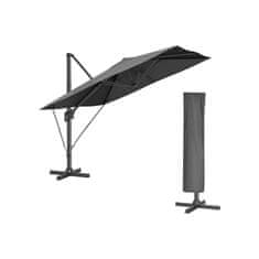 Songmics Suncobran s bočnom nogom 300x300 cm Sivi