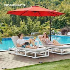 Songmics Suncobran konzolni 300x245 cm Crveni