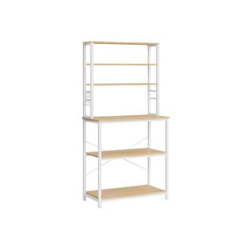 Songmics Kuhinjska polica 80x40x167 cm smeđa