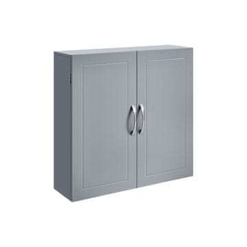 Songmics Kupaonska ormarić Zidni ormarić 60x18x60 cm Siva
