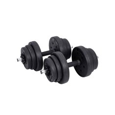 Songmics Set bučica 2 komada 20 kg crne boje