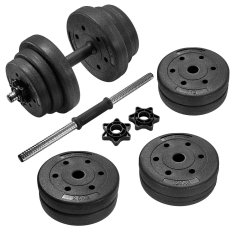 Songmics Set bučica 2 komada 20 kg crne boje