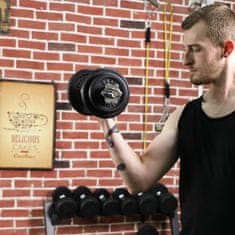 Songmics Set bučica 2 komada 20 kg crne boje