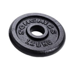 Songmics Set bučica 2 komada 20 kg crne boje