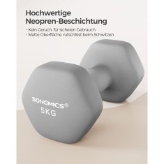 Songmics Set bučica 2 komada 21x10.5 cm siva