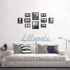 Songmics Set okvira za slike 10 komada 20x25 cm 13x18 cm 10x15 cm Bijela
