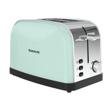 Taurus Taurus VINTAGE II Toaster (950 W, 2 komada, 7 razina zapečenosti, Zelena)