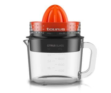 Taurus Taurus Citrus Glass električni cjeđilo za citruse (1 L, 30 W, Staklo, Crvena/Crna)