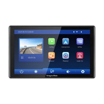 slomart Kruger&Matz multimedijska stanica 9" Android Auto Apple CarPlay s DVR-om i kamerom