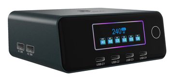 IcyBox ICY BOX Diamond Charge 2401 - 240W GaN punjač, 4 porta