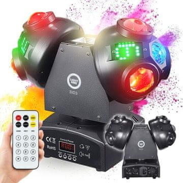 slomart LIGHT4ME SID3 pokretni multiefekt 4u1, LED