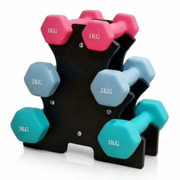 Northix Set bučica sa stalkom, 1–3 kg, neklizajući PVC premaz