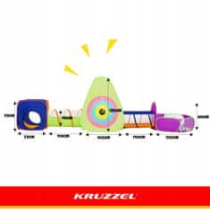 Kruzzel Popup 5u1 Igralište i Tunel Šator za Djecu 100 Loptica