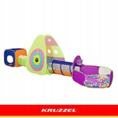 Kruzzel Popup 5u1 Igralište i Tunel Šator za Djecu 100 Loptica