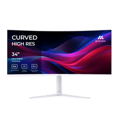 Misura 34" UltraWide QHD monitor 180 Hz zakrivljeni WHITE - M34X3W01