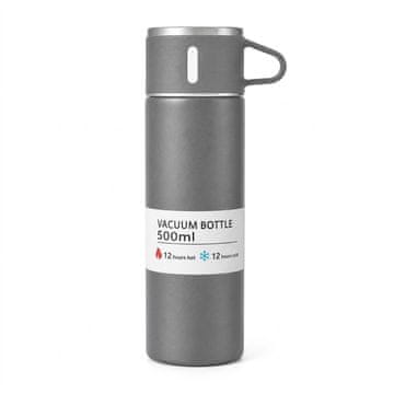 LIVEFY termosica sa šalicom Vello 500ml, siva