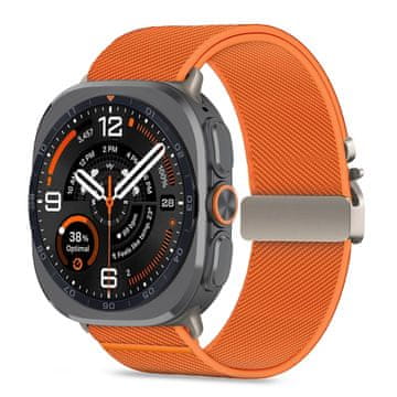 Tech-protect Nylon Clasp remen za Samsung Galaxy Watch Ultra 1 / 2 2024-2026 (47mm), orange