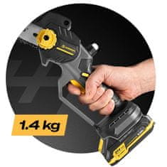 Northix Bežična mini motorna pila, motor bez četkica, 2x 21V baterije