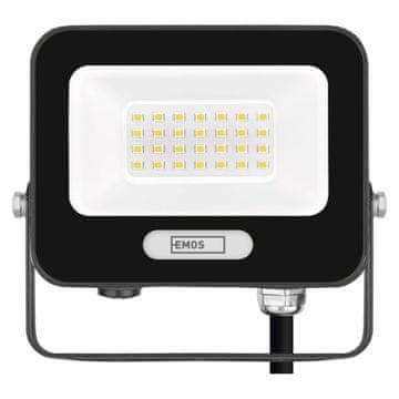 EMOS ZS2224B LED reflektor GLARO 20W, crni, IP65, 2000 lm, neutralno bijela