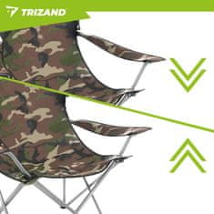 Northix Sklopiva ribarska stolica Camo s tendom i mrežom protiv komaraca