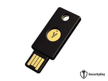 Yubico Security Key NFC, FIDO2 U2F, USB-A, crni