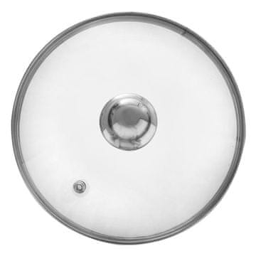 Northix Stakleni poklopac s čeličnim okvirom i ventilom za paru