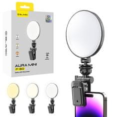 BLAVEC Aura Mini Selfie kružno LED svjetlo s kopčom, crno