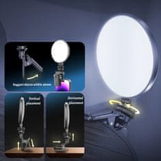 BLAVEC Aura Mini Selfie kružno LED svjetlo s kopčom, crno