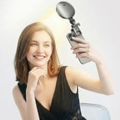 BLAVEC Aura Mini Selfie kružno LED svjetlo s kopčom, crno