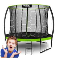 Northix Profilirani vrtni trampolin 10ft/312cm s unutarnjom zaštitnom mrežom Neo-Sport