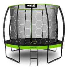 Northix Profilirani vrtni trampolin 10ft/312cm s unutarnjom zaštitnom mrežom Neo-Sport