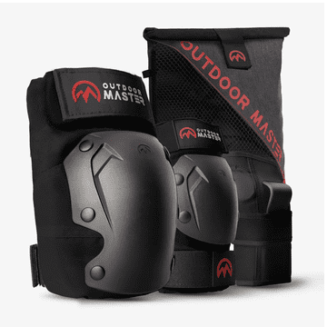 Outdoor master OutdoorMaster set štitnika za koljena, laktove i zapešća za odrasle i mlade, crno, M/L,