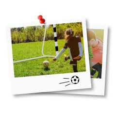 Northix Nogometni gol 300 x 160 x 90 cm NS-460 crno/bijeli