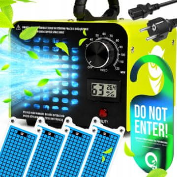 Dexxer Generator ozona od 155 W, uklanjanje mirisa 70 g/h, ozonator s LCD zaslonom