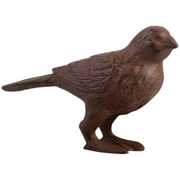Esschert Design Vrtna figurica, ptica od lijevanog željeza, 12x8 cm