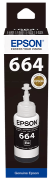 Epson 664BK (C13T66414A) bočica s tintom, crna