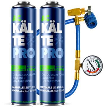 E.I. KALTEPRO KLIMA RUNDUM-SET 2x limenka + crijevo R134a