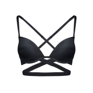 Svilenkasti Esotiq push-up grudnjak | Crni 65D