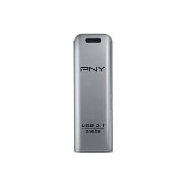 slomart PNY ELITE STEEL USB stick 256GB, USB 3.1 Gen 1, srebrni