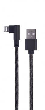 slomart Gembird kabel USB-C na Lightning, kutni, 0.2m, crni