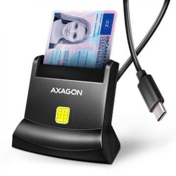 Smart AXAGON CRE-SM4NC čitač pametnih kartica USB-C