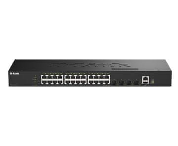 Smart D-Link DGS-1530-28/E pametni mrežni prekidač, 24x GE + 4x 10G SFP+