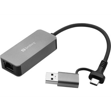 Sandberg USB-C/A 2.5 GbE RJ45 Adapter