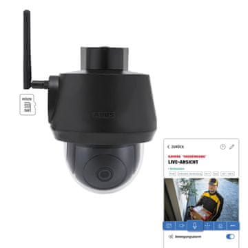 ABUS ABUS PPIC52520B nadzorna kamera, Dome IP, 4K Ultra HD, vanjska, zidna