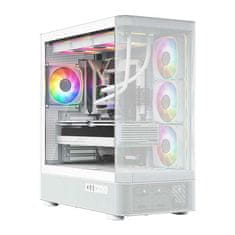Modecom MODECOM Volcano AQ300 ARGB Midi PC kućište, bijelo