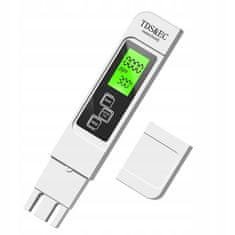 Dexxer PH tester kvalitete vode LCD termometar TDS ATC bijeli
