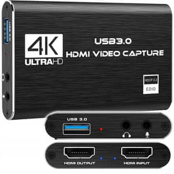 Dexxer HDMI 4K na USB 3.0 video grabber za snimanje videa