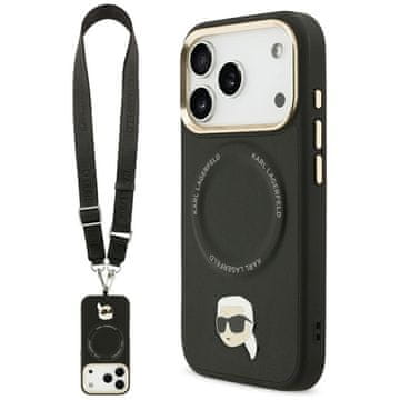 Karl Lagerfeld Karl Lagerfeld Futrola S Remenom I Metalnim Logom Za Magsafe Iphone 17 Pro