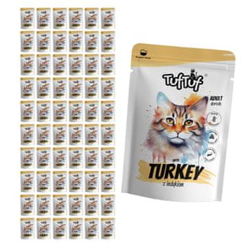 Tuff Stuff mokra hrana za mačke u vrećici s puretinom 60x100g Luncheon meat