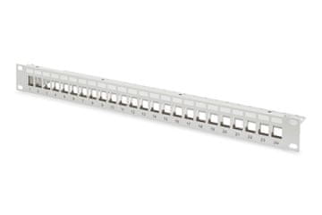 Digitus Patch panel prazni digitus 19" 24 porta 1u za keystone module (ral 7035)